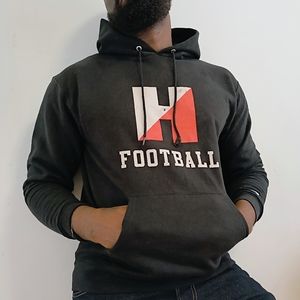 Rare Vintage Champion Hoodie H Logo, Size L, Black